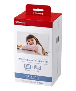 CANON SELPHY CP KP-108IN 佳能輕巧相片打印機相紙 (明信片尺寸) 108 張連色帶套裝