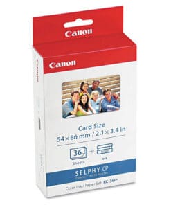 CANON SELPHY CP KC-36IP 佳能輕巧相片打印機相紙 (信用卡尺寸) 36 張連色帶套裝