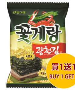 BINGGRAE 海苔味螃蟹脆片 70G (買 1 送 1)