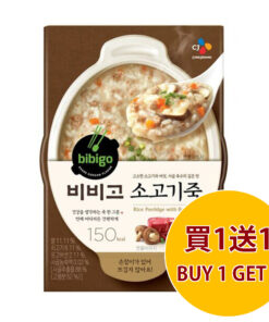 CHEILJEDANG BIBIGO 香菇牛肉即食粥 280G (買 1 送 1)