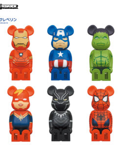 CLEVERIN X BE@RBRICK X MARVEL 復仇者聯盟加護靈置放型室內空氣淨化香薰座一組八隻 (含兩隻隱藏版)