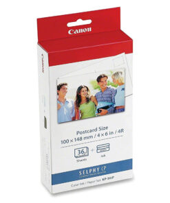 CANON SELPHY CP KP-36IP 佳能輕巧相片打印機相紙 (明信片尺寸及格式) 36 張連色帶套裝