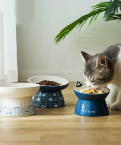 Alternative view of 猫の飯茶碗和風陶瓷貓碗套裝 (一套 3 個)