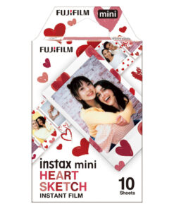 FUJIFILM INSTAX MINI (HEART SKETCH) 富士即影即有菲林相紙 (心形素描)