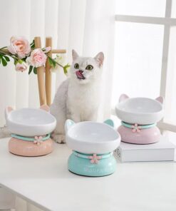 萌寵馬卡龍貓碗