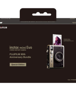 FUJIFILM INSTAX MINI EVO 富士 90 周年限定即影即有菲林相機智能手機無線打印機 (鈦金色)