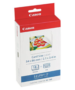 CANON SELPHY CP KC-18IF 佳能輕巧相片打印機相紙 (信用卡尺寸) 全幅貼紙 18 張連色帶套裝