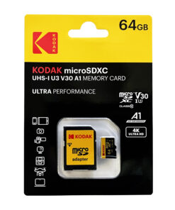 KODAK ULTRA PERFORMANCE MICROSDXC UHS-I U3 V30 A1 MEMORY CARD WITH ADAPTER CLASS 10 64G 柯達記憶卡連轉接卡
