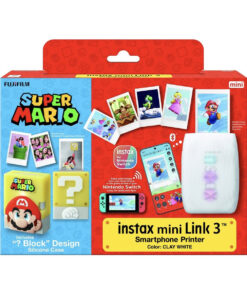FUJIFILM INSTAX MINI LINK 3 (SUPER MARIO) 富士即影即有菲林智能手機無線打印機 (超級瑪利奧限量版問號方塊矽膠保護殼)