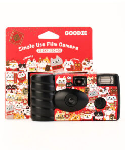 GOODIE NEW LUCKY CAT EDITION 招財貓特效一次性使用 35mm 135 彩色負片即棄菲林相機 (27 張底片)