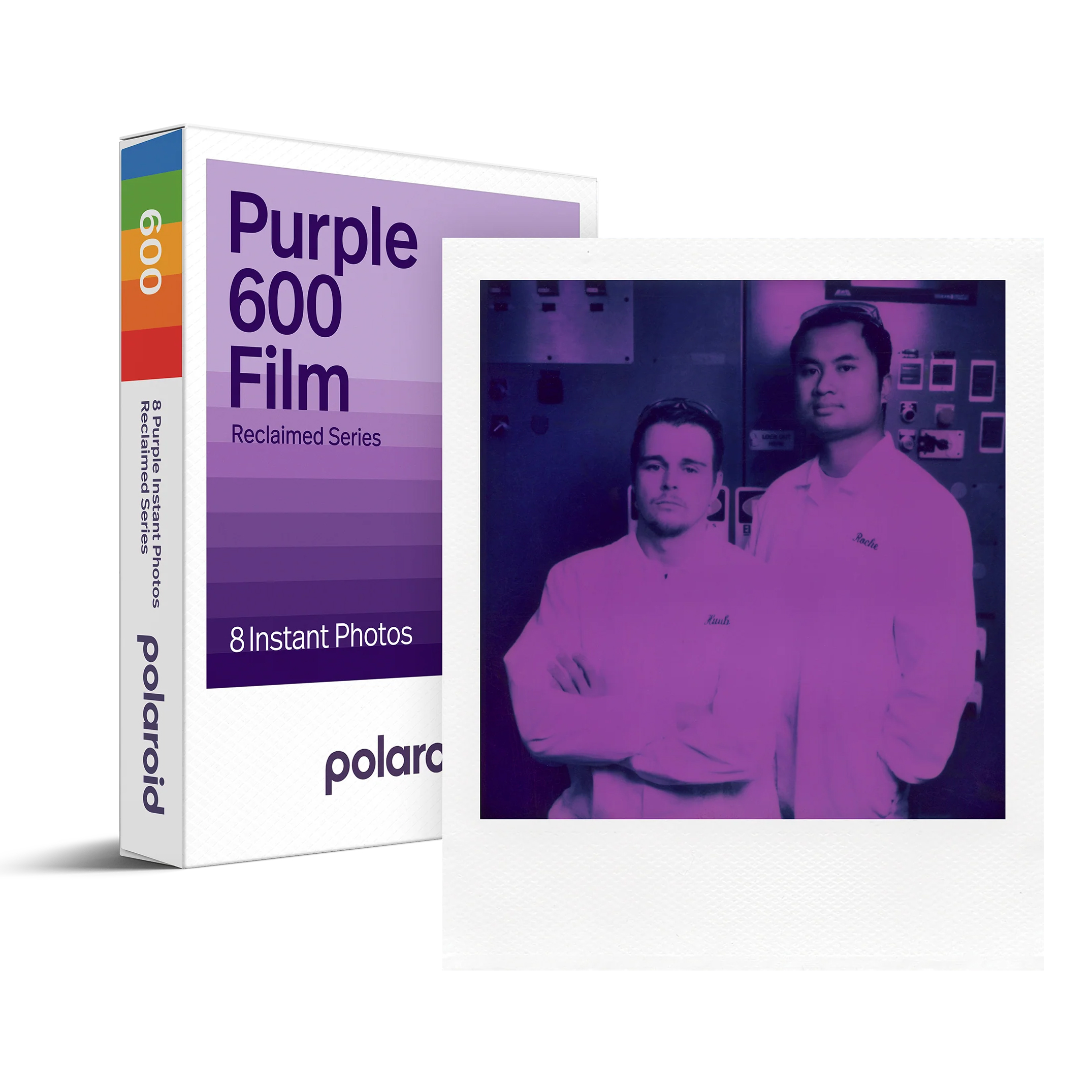 POLAROID PURPLE 600 FILM (RECLAIMED SERIES) 寶麗來即影即有菲林相紙 (再生系列紫色白邊框)