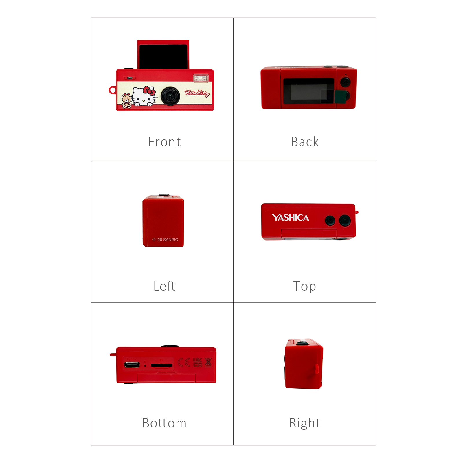 YASHICA X SANRIO HELLO KITTY FUNTASTIC KEYCHAIN CAMERA YAS-FASMNC-K1 雅西卡三麗鷗哈囉吉蒂鑰匙扣迷你數碼相機:圖片 5