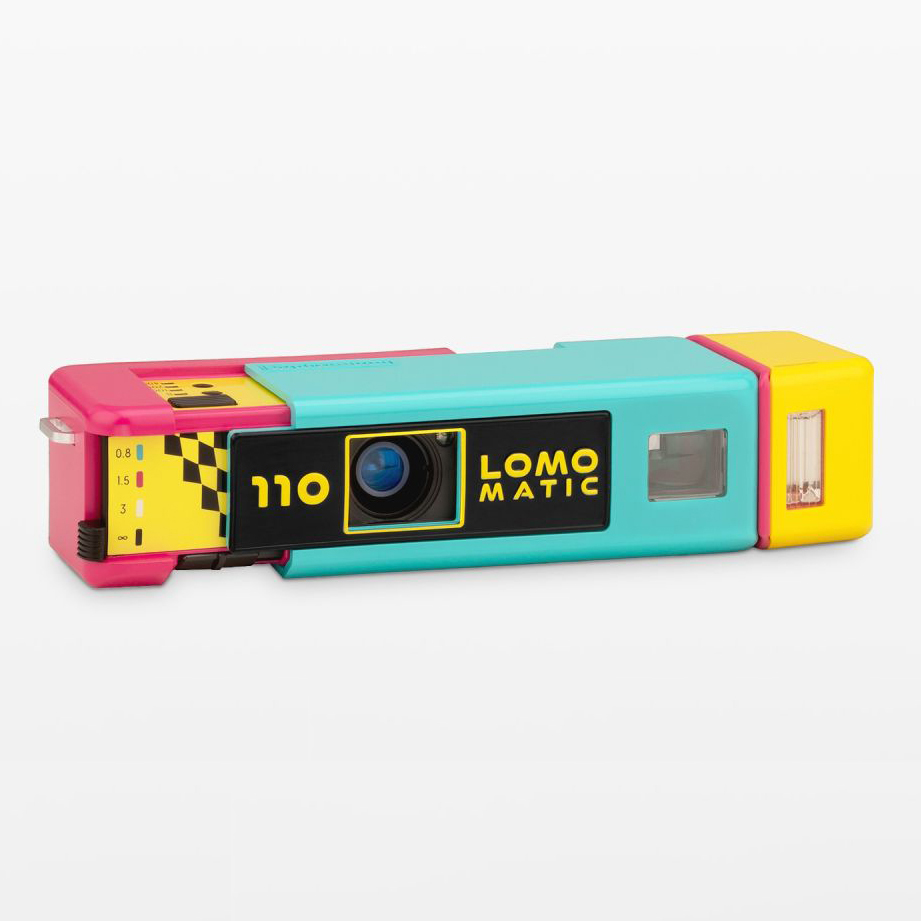 LOMOGRAPHY LOMOMATIC 110 菲林相機連閃光燈 (DISCOMATIC 版本)